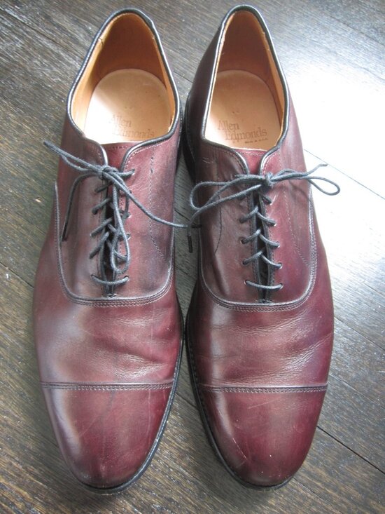 ALLEN EDMONDS PARK AVENUE Cap Toe Oxford Dress Shoes Burgundy Leather Men’s 11.5 main image 11